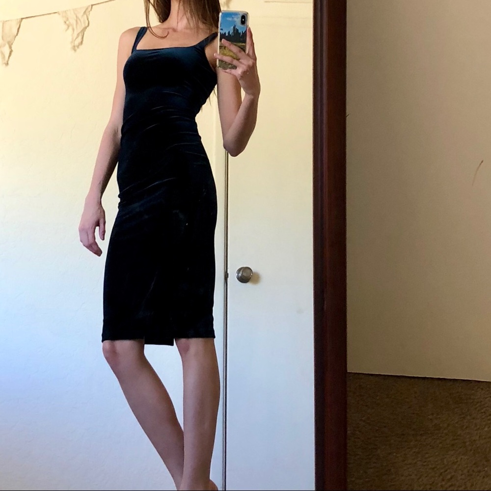 Green Velvet American Apparel Dress Pencil Dress